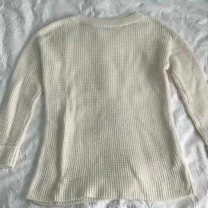 white sweater from Talbots